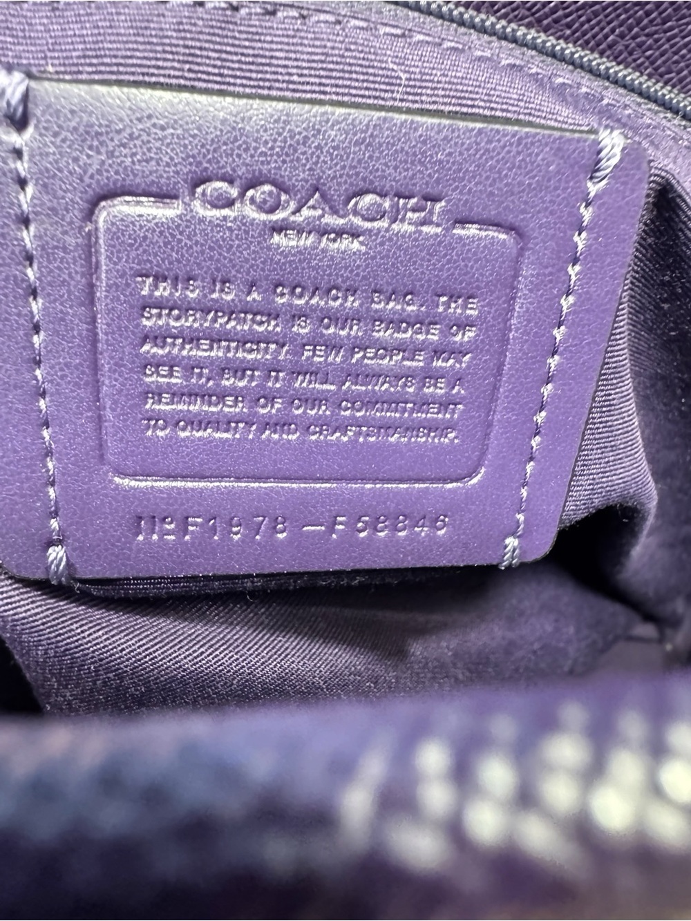 Coach Purple City Tote 2019 - Picture 9 of 9